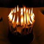 Незадуваемые свечи В зажженном виде