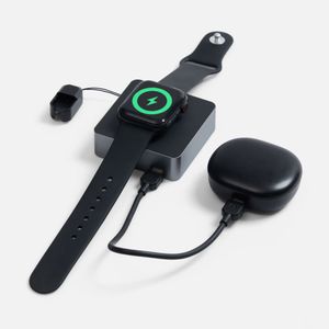 Внешний аккумулятор с беспроводной зарядкой Aura Power 5000 мАч (серый) Внешний аккумулятор с беспроводной зарядкой Aura Power 5000 мАч (серый)