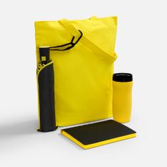 Подарочный набор Flexpen Black Walk (черный с желтым)