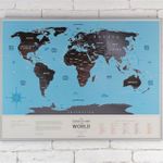 Скретч-карта мира Silver (на английском)