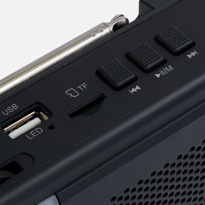 Bluetooth-колонка с радио Comradio (черный) Bluetooth-колонка с радио Comradio (черный)