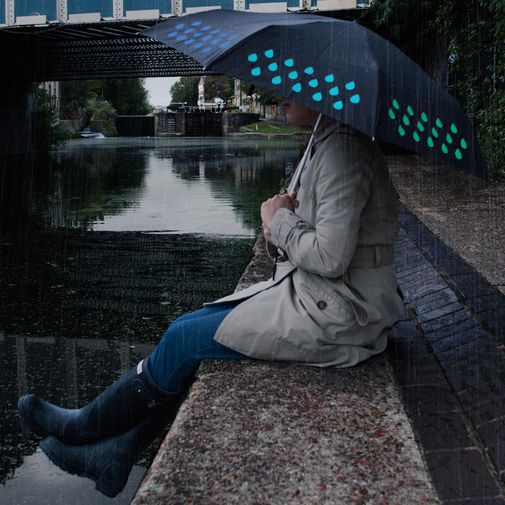 Зонт, меняющий цвет