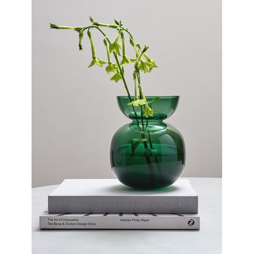Ваза Florum, 20 см, изумрудная