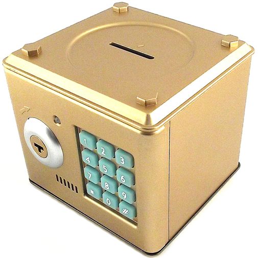 Копилка Сейф (Золотистый)