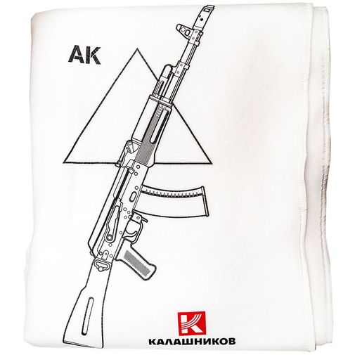 Плед АК-47 Калашников (Белый)