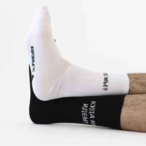 Носки спортивные Кто мы? Куда мы идем? (38-41)