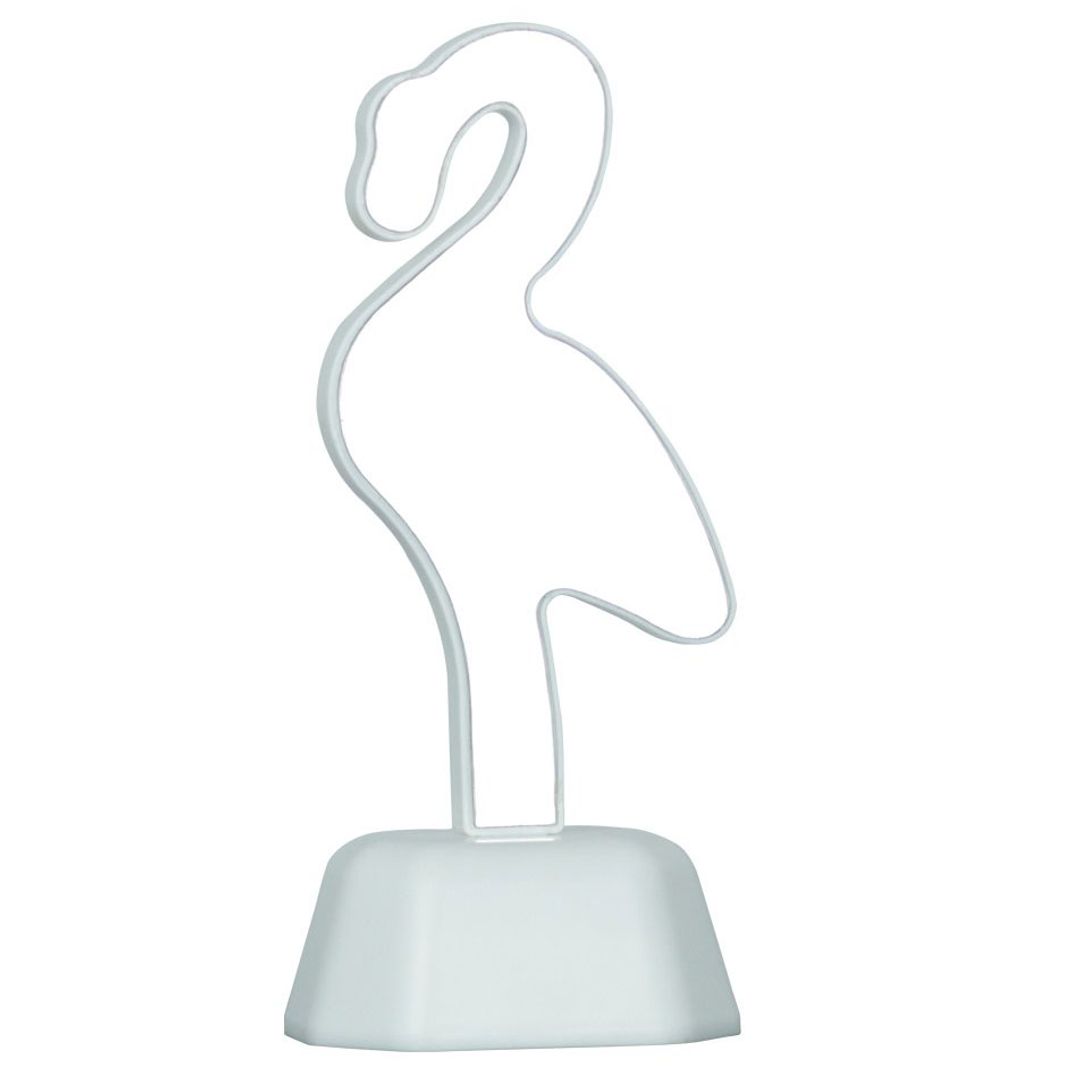 Зеркальный 3D Светильник Фламинго (с эффектом тоннеля)