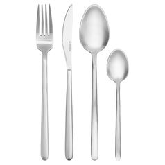 Набор столовых приборов Pure, серебристые матовые, 24 пред.