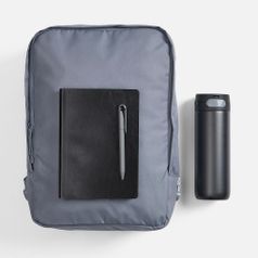 Подарочный набор Flexpen Travel (черный с серым)