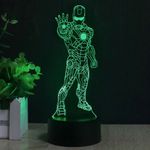 3D Лампа Железный человек
