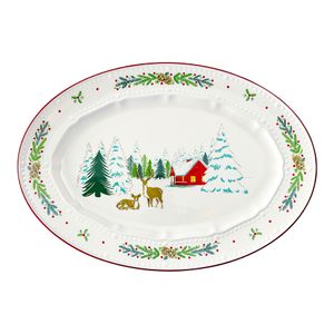 Блюдо сервировочное Nordic winter из коллекции New Year Essential, 34,6х24 см Блюдо сервировочное Nordic winter из коллекции New Year Essential, 34,6х24 см