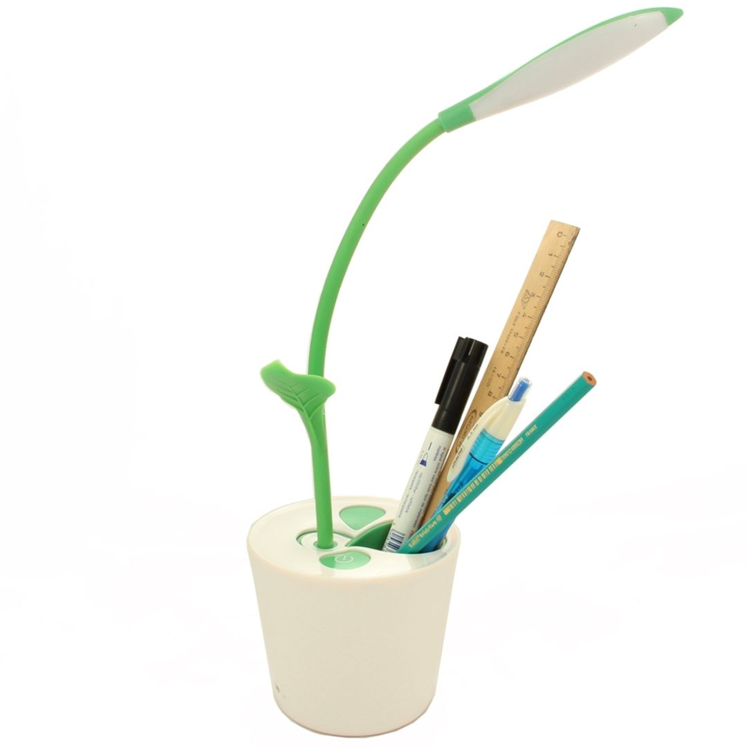 Лампа Органайзер Цветок (Салатовый) С ручками и карандашами Лампа Органайзер Цветок (Салатовый) С ручками и карандашами
