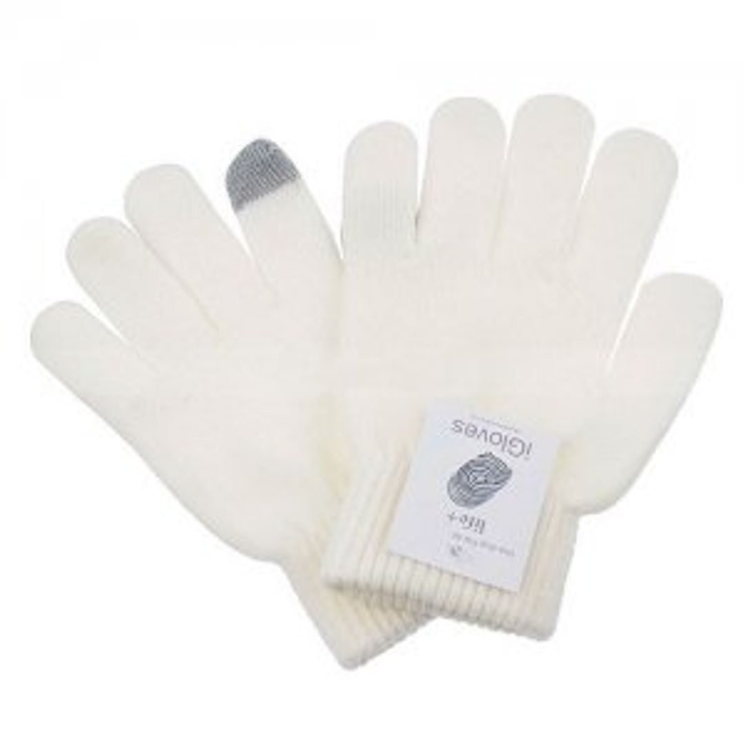 Перчатки для сенсорного экрана Белые Перчатки для сенсорного экрана Белые