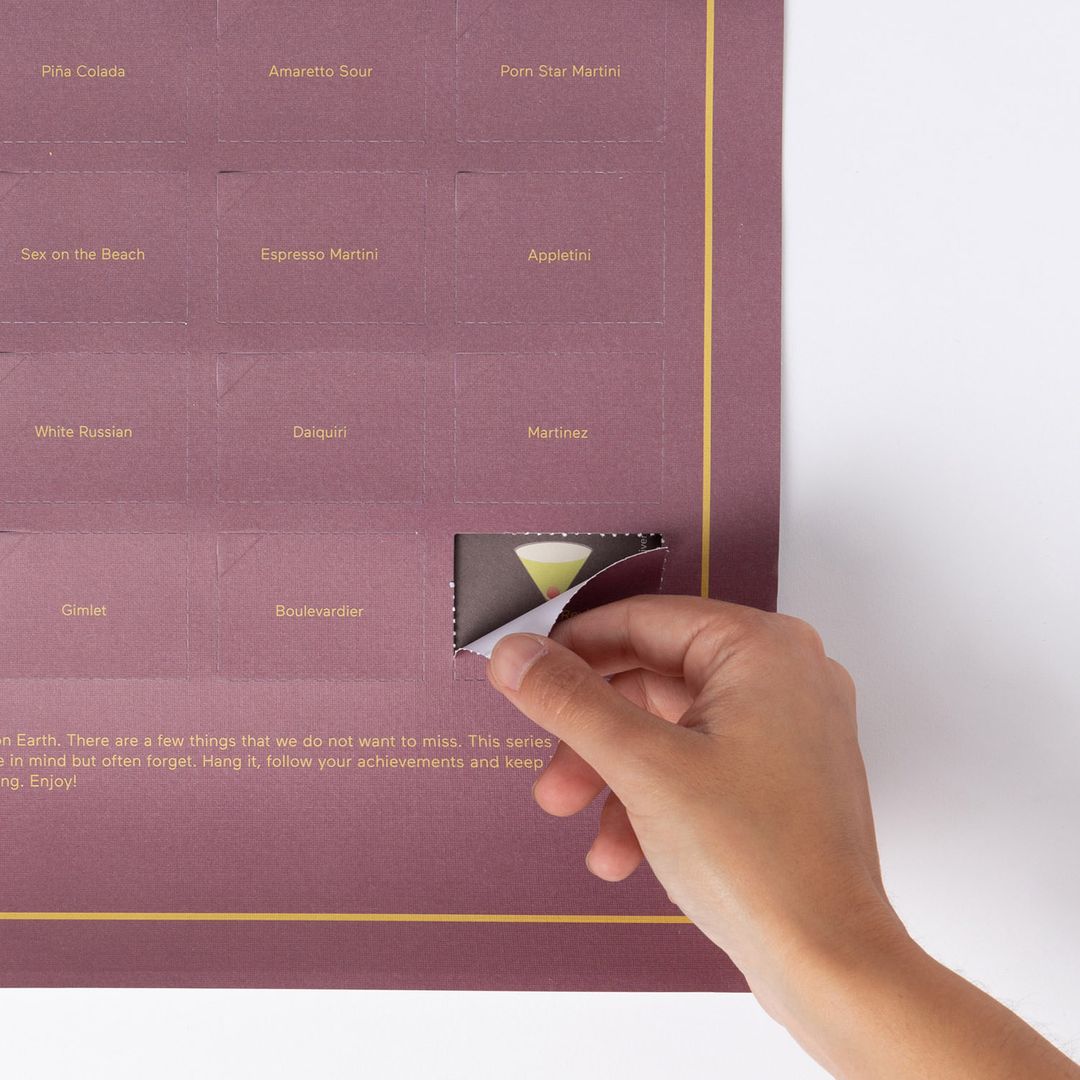 Плакат 50 коктейлей, которые нужно попробовать в жизни