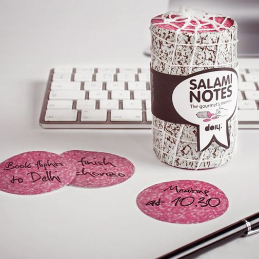 Блок для записей Салями Salami На работе Блок для записей Салями Salami На работе