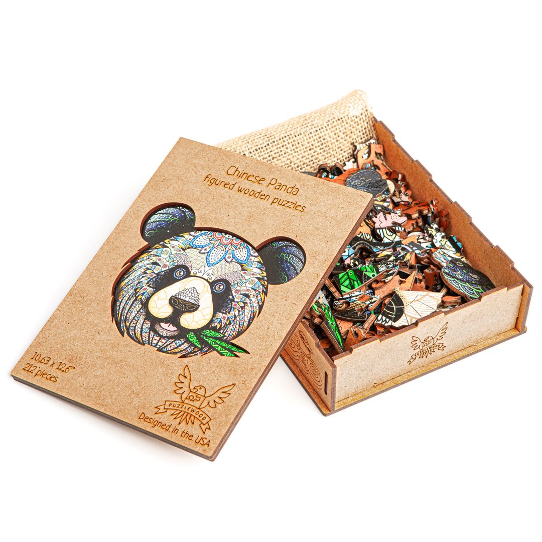Деревянный пазл Puzzlewood Китайская панда