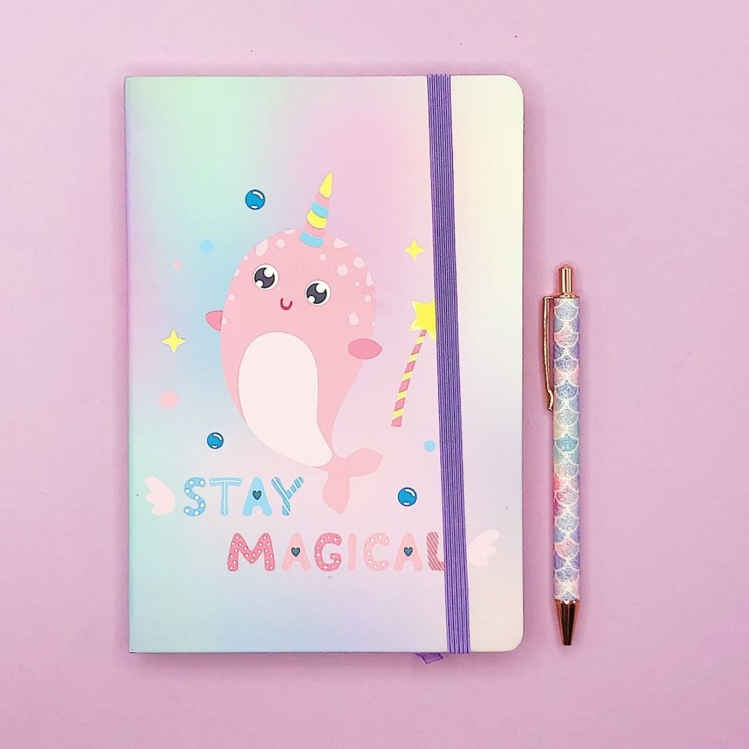 Блокнот Кит-единорог Stay magical  (А5)
