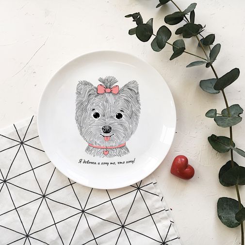 Тарелка Леди Йорк Я девочка и хочу то, что хочу! Тарелка Леди Йорк Я девочка и хочу то, что хочу!