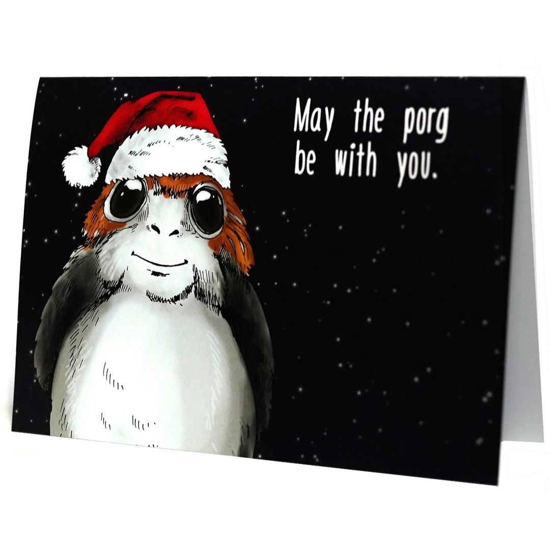 Открытка Star Wars Порг (новогодняя) Открытка Star Wars Порг (новогодняя)