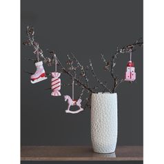 Набор ёлочных украшений Pink fairytale из коллекции New Year Essential, 4 шт.