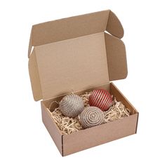 Набор елочных украшений Rustic diamonds из коллекции New Year Essential, 3 шт. Набор елочных украшений Rustic diamonds из коллекции New Year Essential, 3 шт.