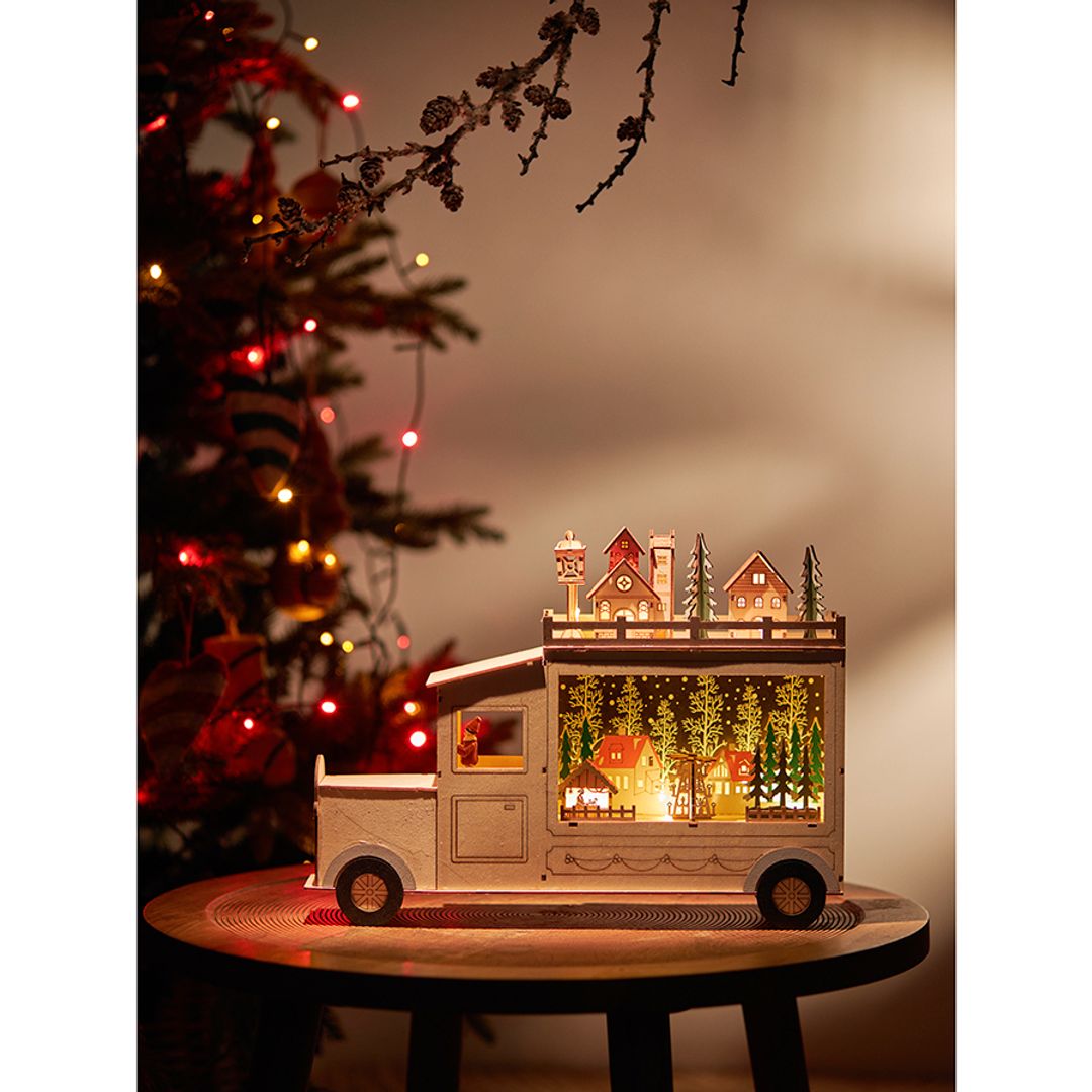 Декор новогодний с подсветкой Festive truck