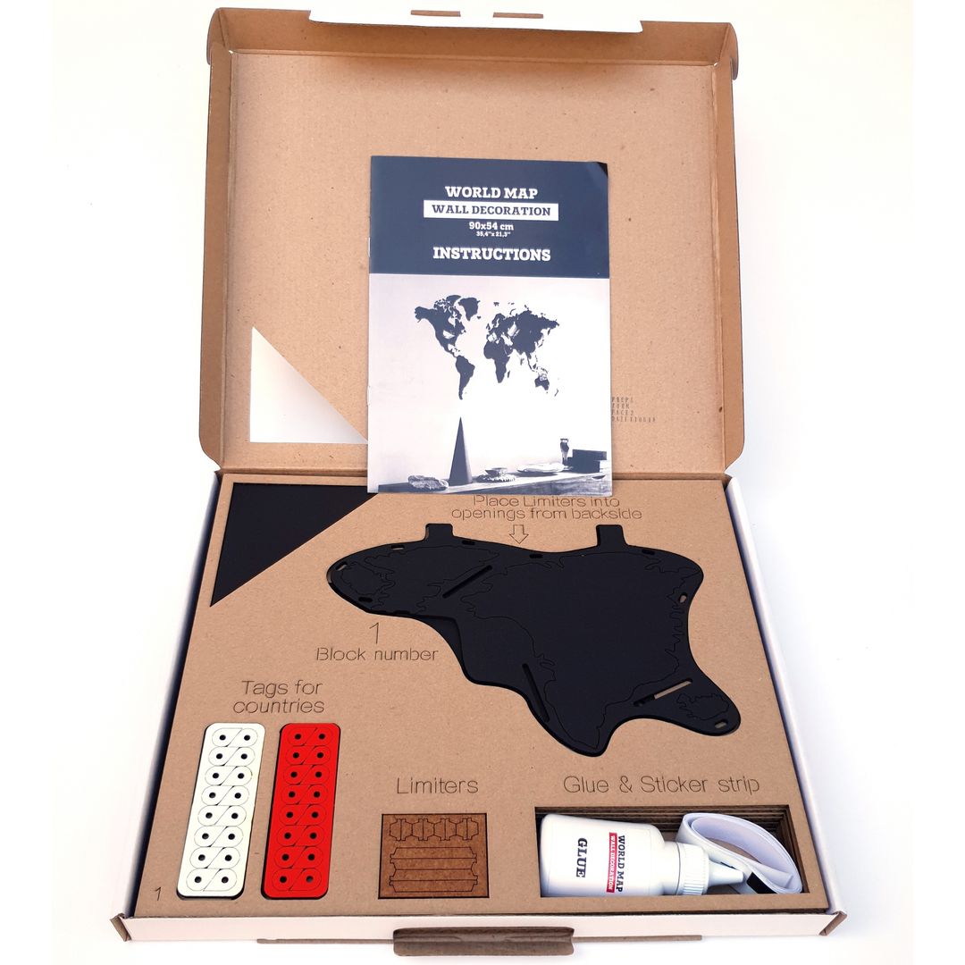 Декоративная Карта мира Wall Decoration Black mini Декоративная Карта мира Wall Decoration Black mini