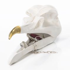 Шкатулка для украшений Bird Skull (Белый)