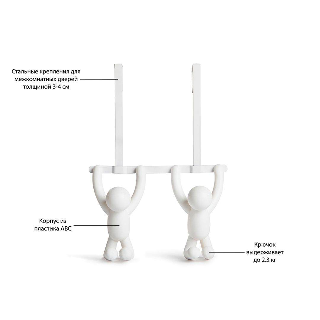 Вешалка надверная Buddy (Белая)
