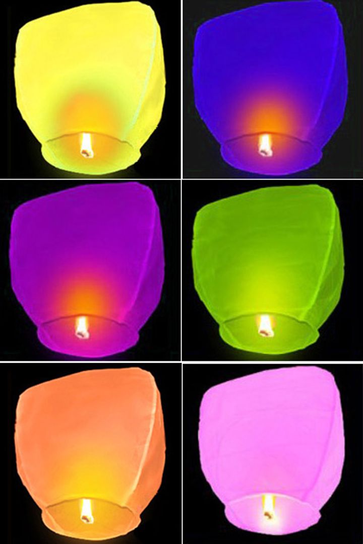 Летающий фонарик Оранжевый Летающий фонарик Оранжевый