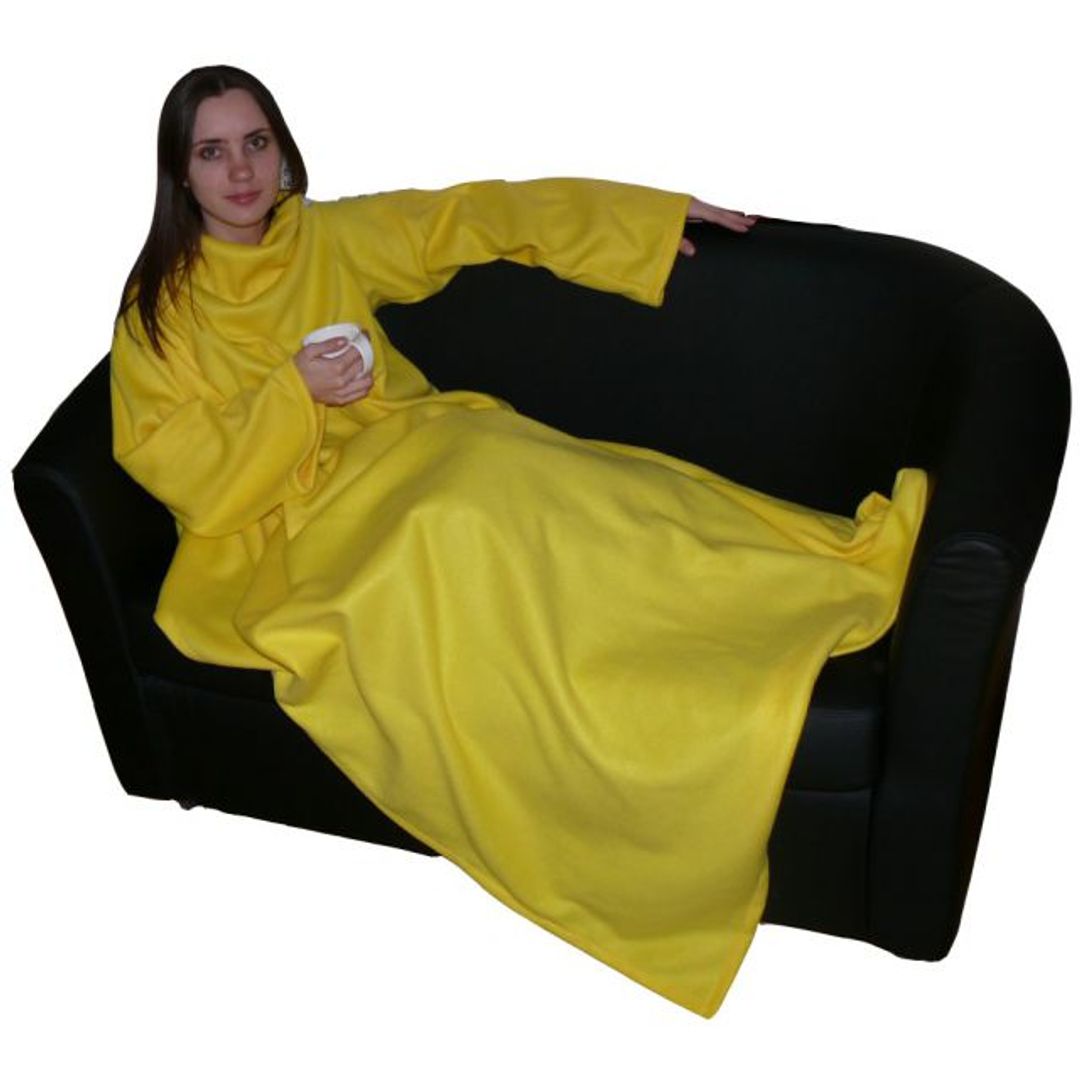 Плед с рукавами Желтый