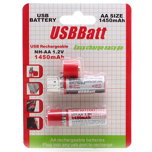 USB Аккумуляторы AA (2 шт) Упаковка USB Аккумуляторы AA (2 шт) Упаковка