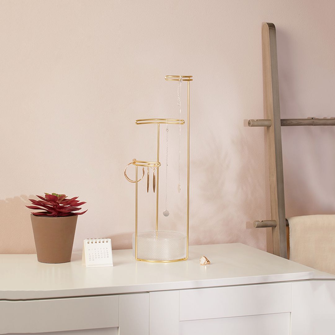 Подставка для украшений Tesora стекло-медь Подставка для украшений Tesora стекло-медь