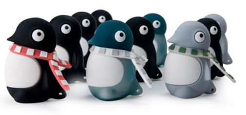 Флешка Пингвин Серый 8 Гб