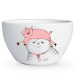 Тарелка глубокая Кот в костюме Хрю!