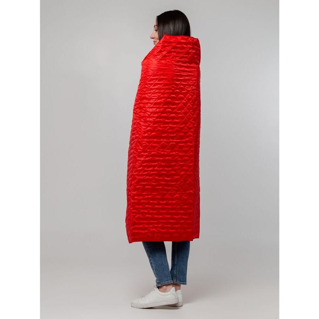 Плед-пончо для пикника SnapCoat (Красный)