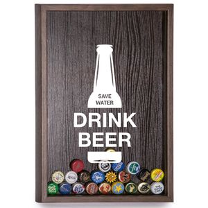 Копилка для пивных крышек Save Water and Drink Beer (Орех)