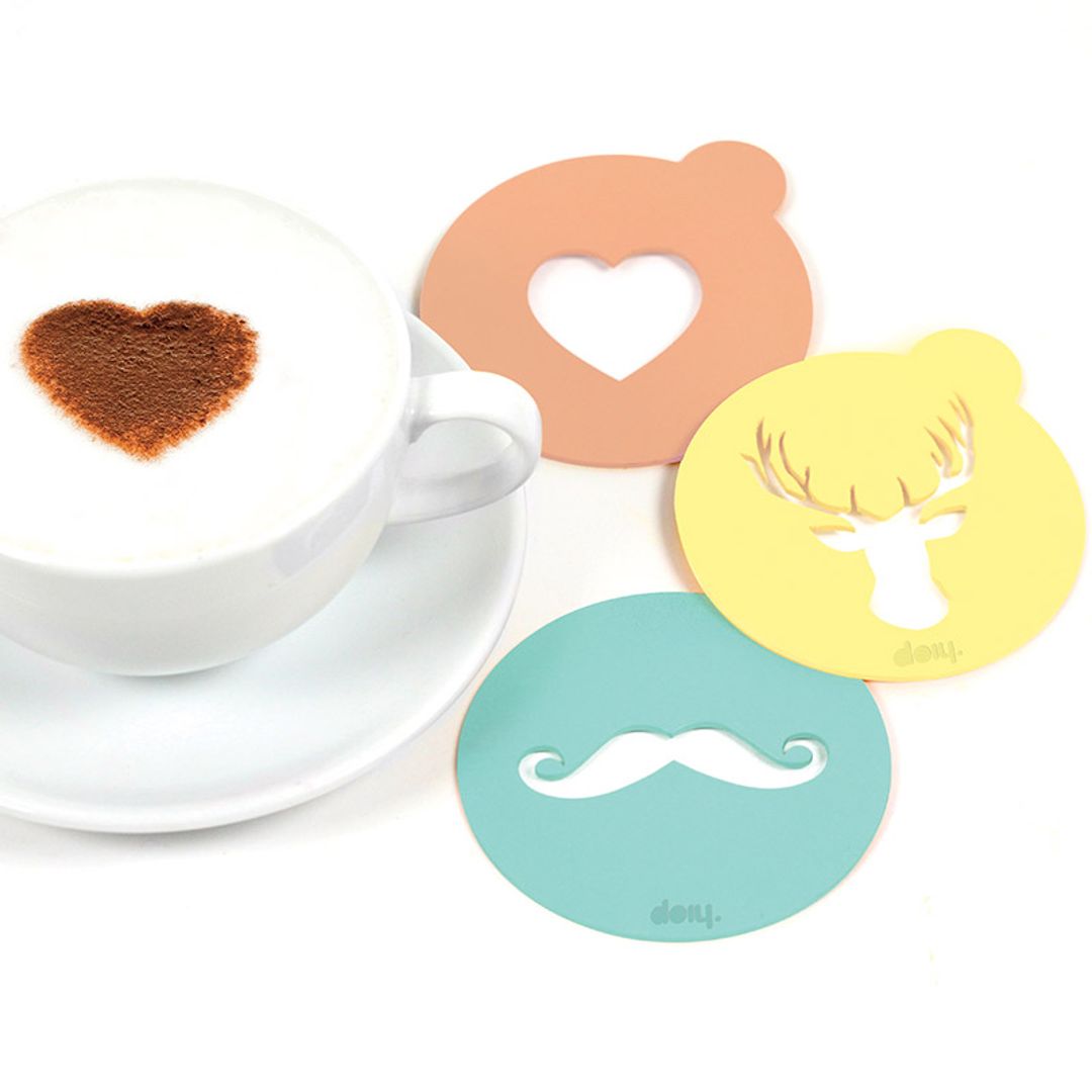 Набор трафаретов для кофе Hip coffee