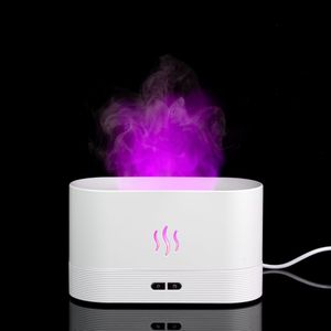 Увлажнитель-ароматизатор с имитацией пламени Fuego ver.2 (белый)