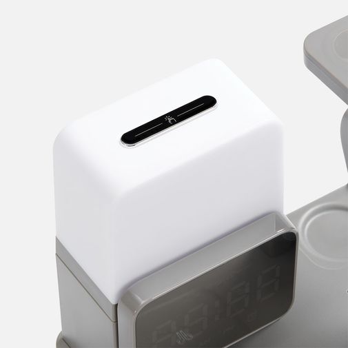 Зарядная станция с электронными часами и подсветкой Large Charge ver.3 (серый)