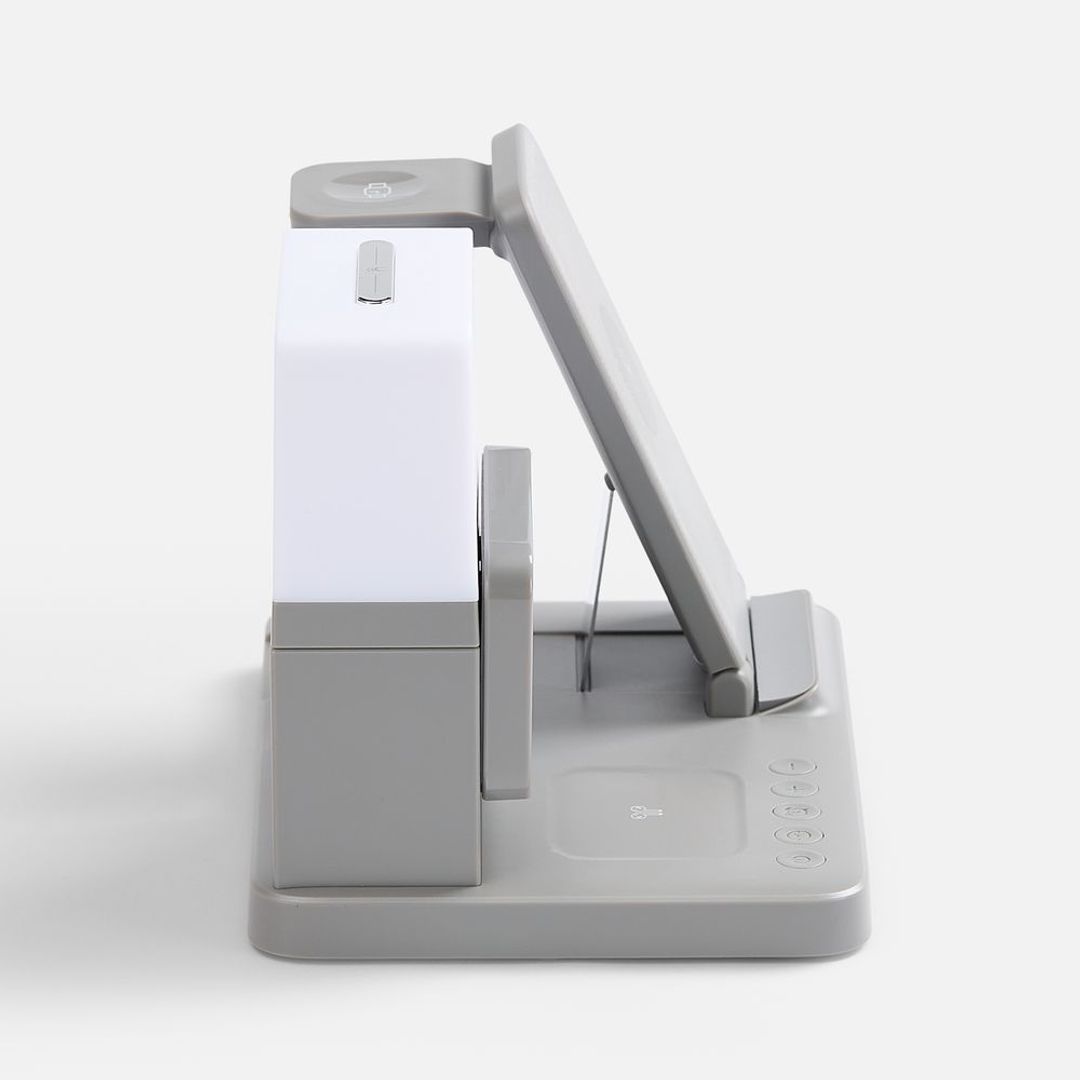 Зарядная станция с электронными часами и подсветкой Large Charge ver.3 (серый)