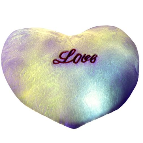 Светящаяся подушка Сердечко (Белая) С подсветкой