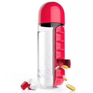 Бутылка с таблетницей Pill&Vitamin Organizer (Красный) Бутылка с таблетницей Pill&Vitamin Organizer (Красный)