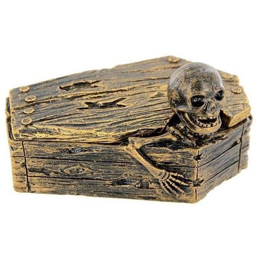 Пепельница Гроб со скелетом Пепельница Гроб со скелетом