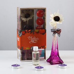 Подарочный набор Париж (ваза, свечи, аромамасло)