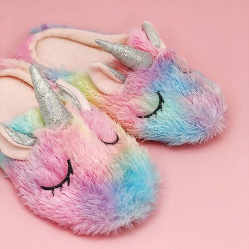 Тапочки Радужные Единороги Rainbow Unicorn Тапочки Радужные Единороги Rainbow Unicorn