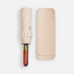 Зонт складной Cloudburst в подарочной упаковке (бежевый)