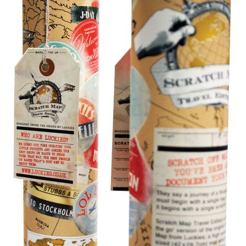 Карманная скретч-карта мира (на английском) Карманная скретч-карта мира (на английском)