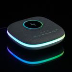 Bluetooth-колонка с беспроводной зарядкой и подсветкой Terrafonic (серый)