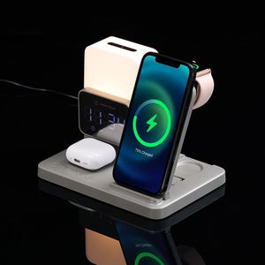 Зарядная станция с электронными часами и подсветкой Large Charge ver.3 (серый)